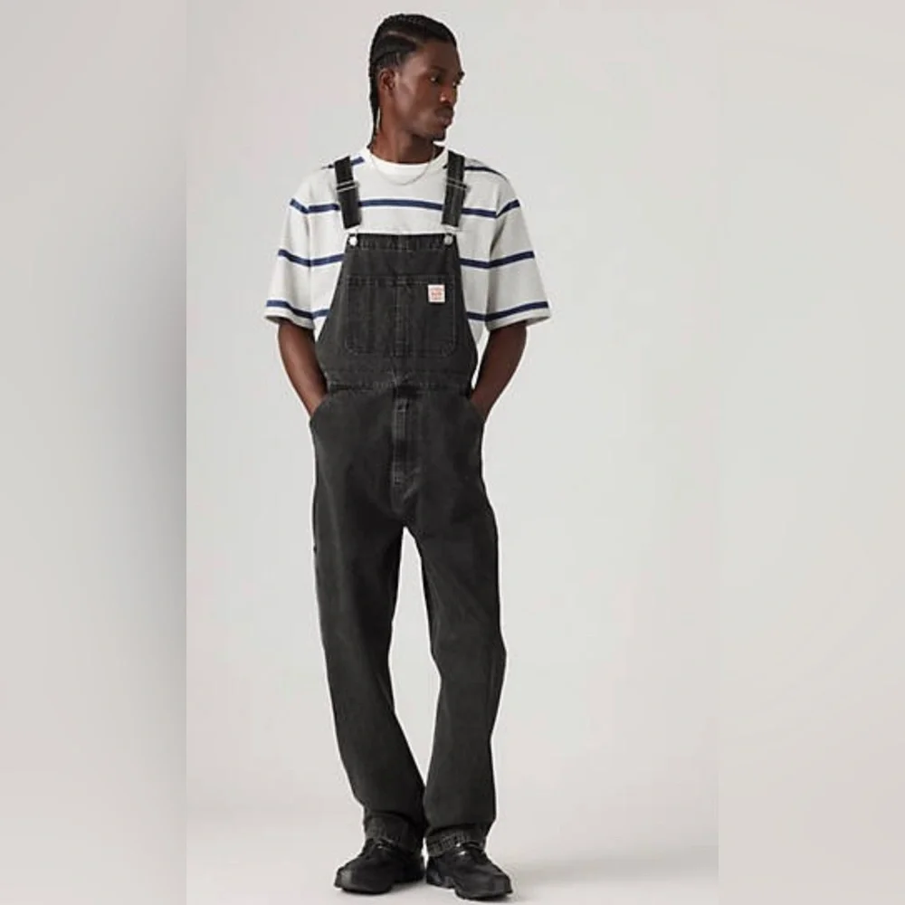 Levi's®‎ Workwear RED TAB™ MEN'S durable Black denim OVERALLS size Small new